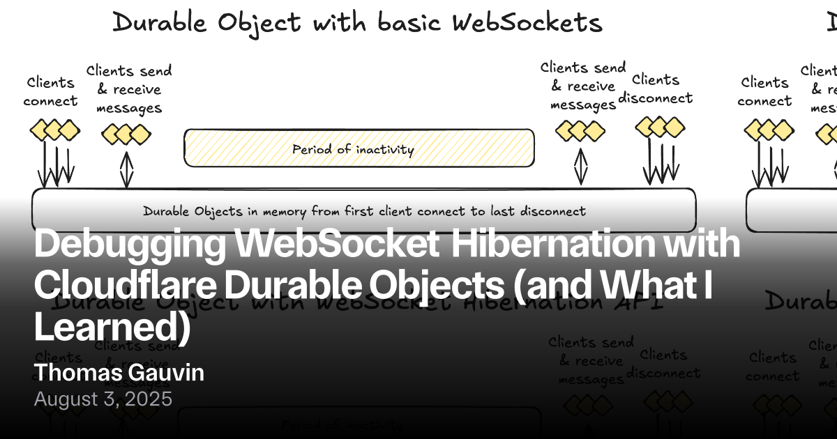 Debugging WebSocket Hibernation with Cloudflare Durable Objects (and ...